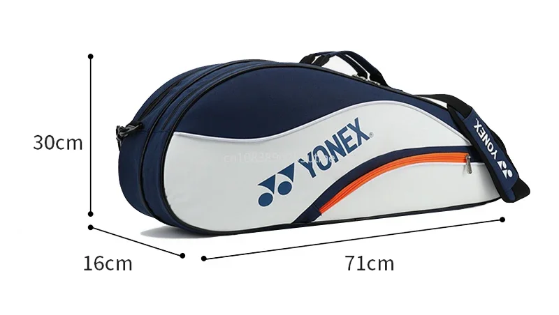 กระเป๋าแบดมินตันคุณภาพสูง YONEX ถือได้ถึง 4 ไม้ กระเป๋าถือไม้เทนนิสกีฬามืออาชีพพร้อมช่องใส่รองเท้า