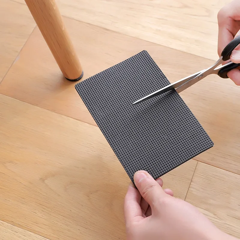 Multifunción negro autoadhesivo muebles pierna mesa silla sofá pies suelo antideslizante estera almohadilla adhesiva Protector