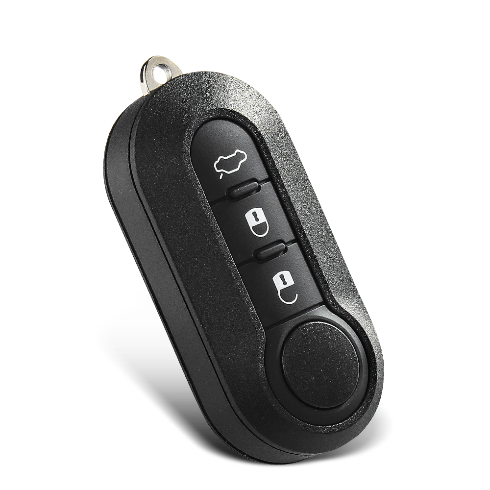 Keyyou para fiat 500 panda punto bravo 3 botões normal flip remoto chave do carro escudo em branco habitação fob keyless sip22 lâmina