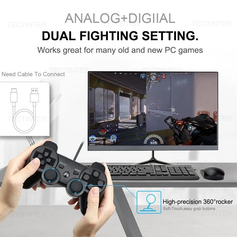 Soporte inalámbrico Bluetooth controlador de juego de PC para SONY PS3 Gamepad para PlayStation 3 Joystick para accesorios de Control PS3