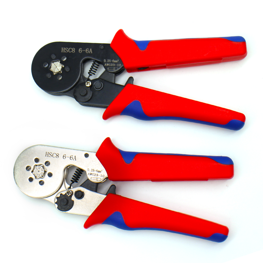 Lọn Uốn Dụng Cụ Dây Đầu Gia Cố Dụng Cụ Đóng Đnh HSC8 6-6 6-4 MAKELE Tự Điều Chỉnh Siết Crimper Cho AWG23-10(0.25-6.0mm ²)
