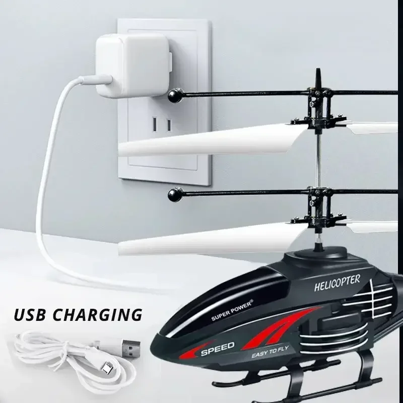 Mini RC Drone Rechargeable No Remote Control RC Helicopters Drone Toys Induction Hovering Safe Fall-resistant