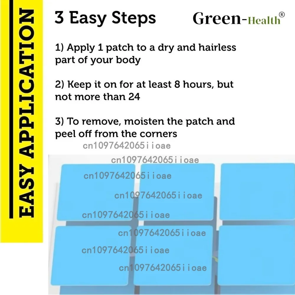 아연 30 패치가 포함된 남성 경피용 테스토스테론 부스터