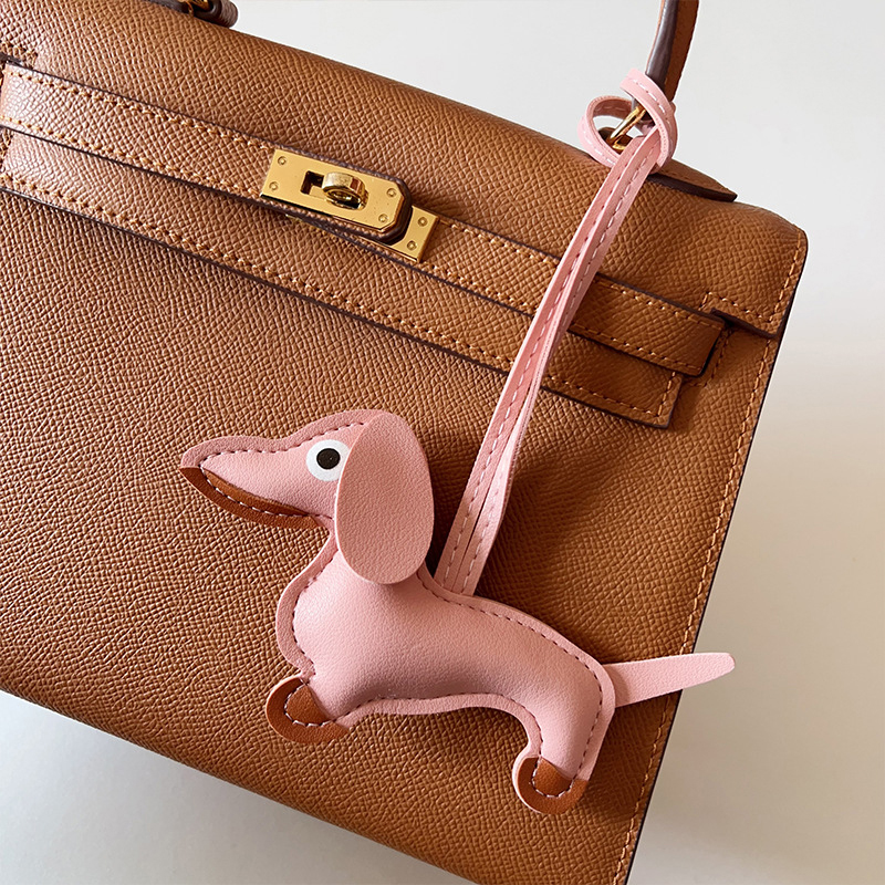 หลายสีคลาสสิกหนังลูกสุนัขสุนัขพวงกุญแจจี้น่ารัก Dachshund กระเป๋า Charm จี้โทรศัพท์ Trinket Key Ring อุปกรณ์เสริม