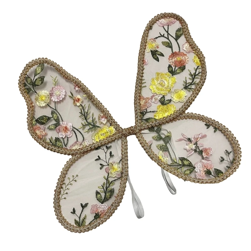 Y1UB Angelic Ren Wing Enchantes Ren Cánh Bướm Theo Chủ Đề Thiên Thần Phụ Kiện Chụp Ảnh cho Bé Tưởng Tượng Ăn Mặc