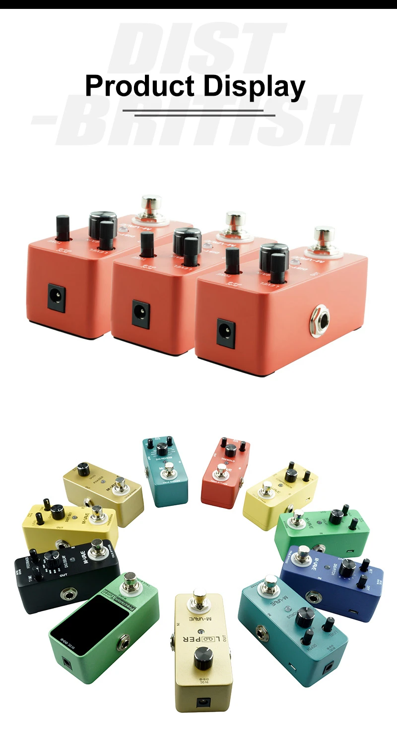 M-VAVE MINI LOOP/IR BOX/ABY/TREMOLO/PHASER/Overdrive/การบิดเบือน/Chorus กีตาร์ไฟฟ้ากีตาร์อุปกรณ์เสริม