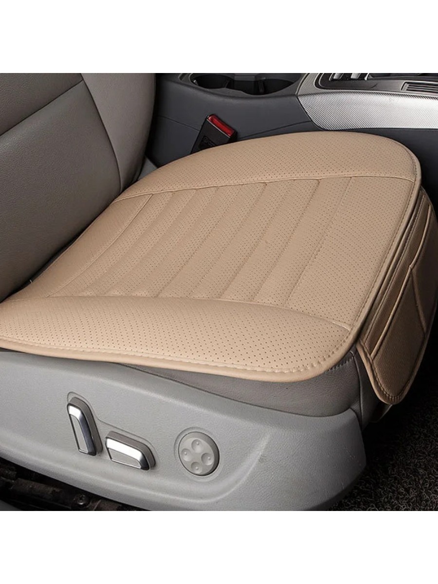 Universal รถหนังที่นั่งครอบคลุมภายในรถยนต์ที่นั่ง Mats Auto Seat-Cover Cushion Protector เก้าอี้ Pads อุปกรณ์เสริม