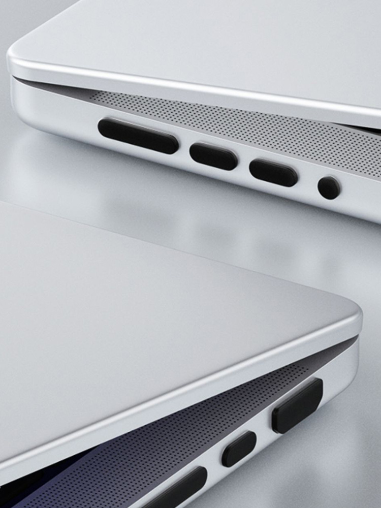 Soft Silicone Anti Dust Plug For MacBook Pro 2024 14 16 inch  M4 M3 pro max Stopper Laptop Dustproof Interface Cover