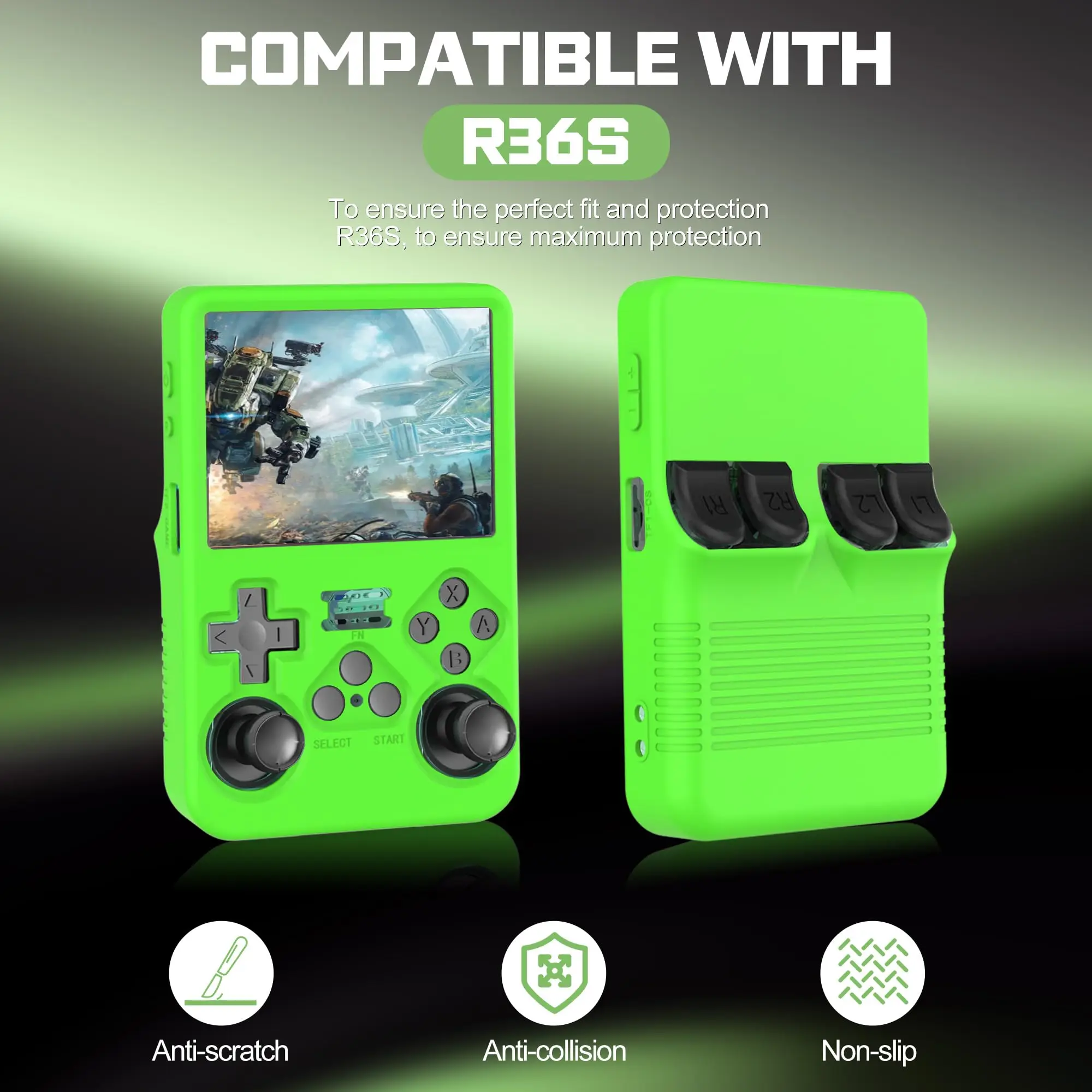 Case for R36S Silicone Soft Protective Cover R36S Anti-Scratch / Shockproof / Washable Protector Game Console Accessories