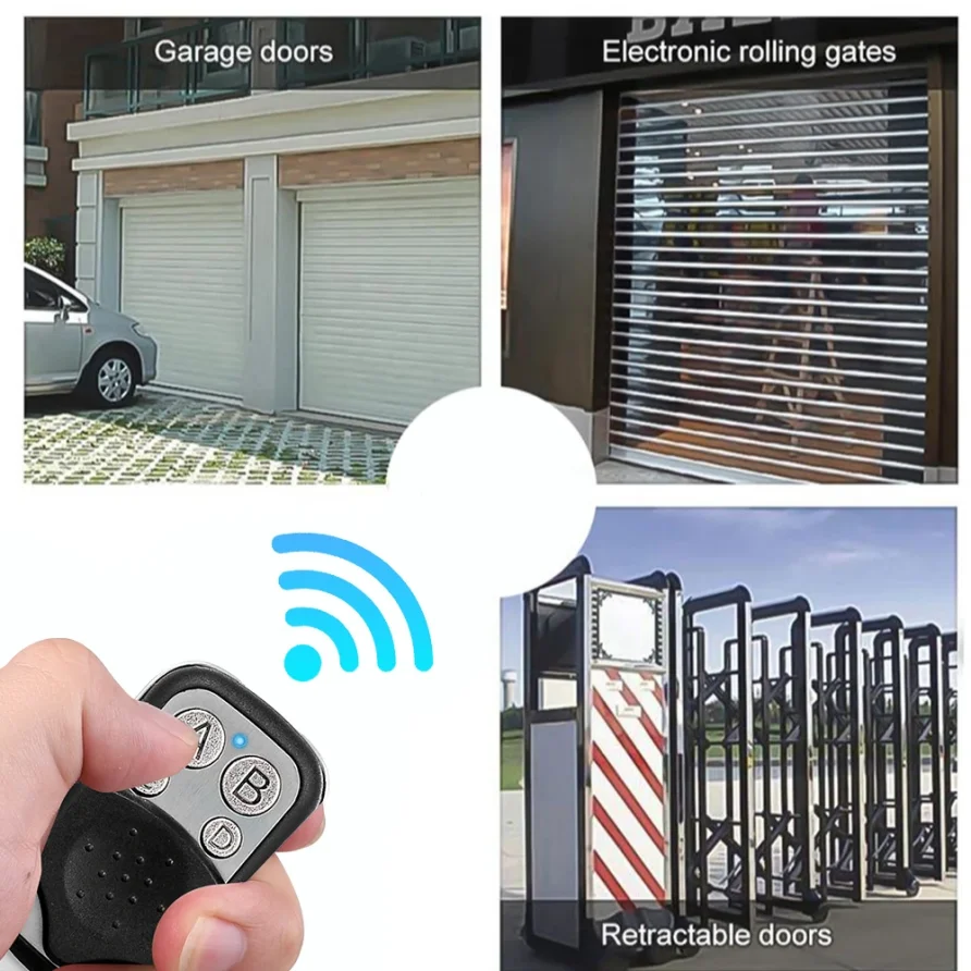 Clon código de aprendizaje fijo código rodante para puerta de garaje, llave duplicadora de clonación, Control remoto de distancia Fob A, 433MHz