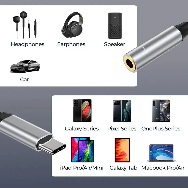 WANGYOU 2 in 1 USB C ~ 3.5mm 헤드폰 및 충전기 어댑터 USB C PD 3.0 포트-Aux 오디오 잭 고속 충전 동글 케이블 코드
