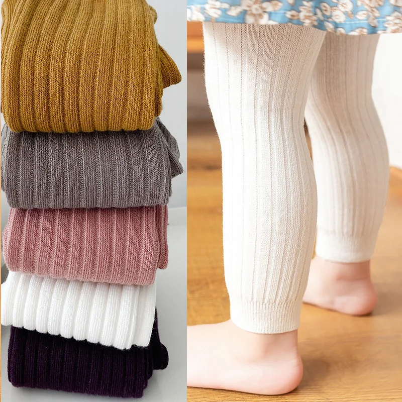 Lawadka Per Bambini Ragazze Ragazzi Pantaloni Leggings Lavorati A Maglia Per Le Ragazze Calzamaglia Solido Del Bambino Per Bambini Pantaloni Collant Per Da 0 a 6 Anni Primavera