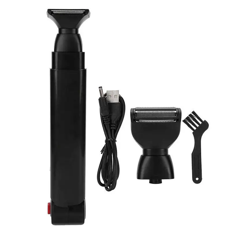 เครื่องโกนหนวดหลังผู้ชายกันน้ําด้ามยาว USB เครื่องโกนหนวดแบบชาร์จไฟได้เครื่องโกนหนวดแบบพับได้สําหรับผู้ชาย
