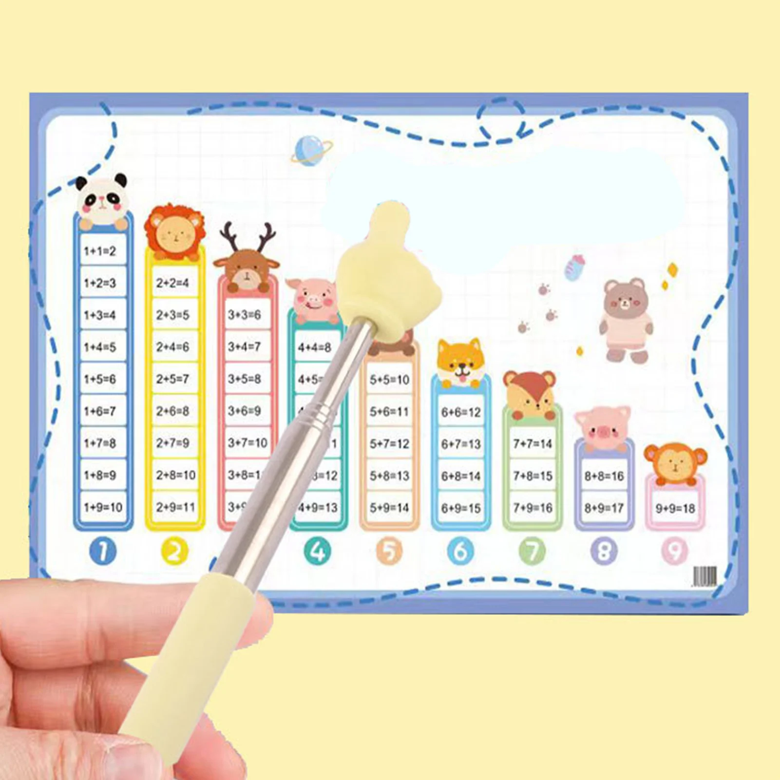 Macaron couleur 68 cm rétractable doigt lecture bâton télescopique enseignant pointeur enseignant main pointeur pour salle de classe enfants lecture