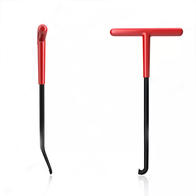 1/2 PCS Uitlaat Lente Puller Tool Motorfiets Uitlaat Lente Haken, T Handvat Haken Sneeuwscooter Lente Puller Removal Tool