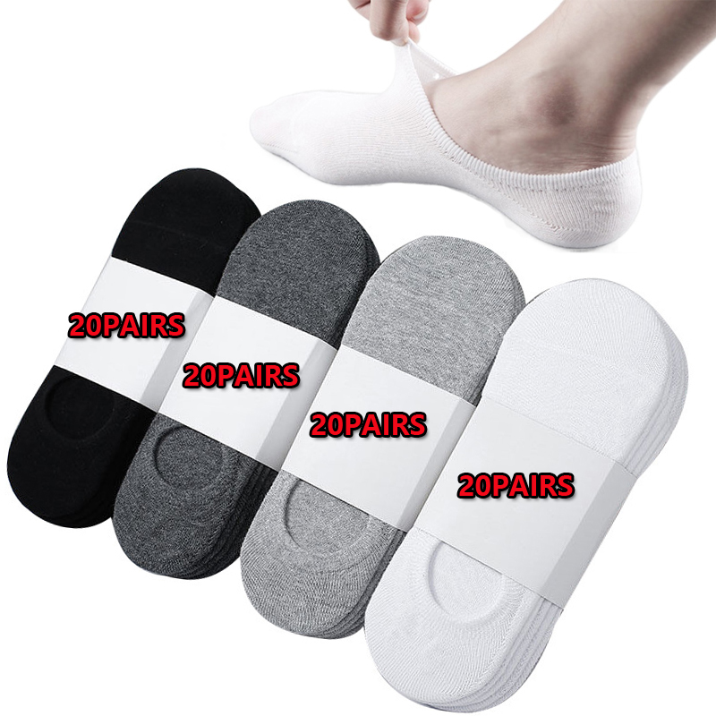 5/10/20 пар/лот, мужские носки-лодочки, невидимые силиконовые хлопковые носки, мужские дышащие сетчатые носки-невидимки, тапочки, летние спортивные носки