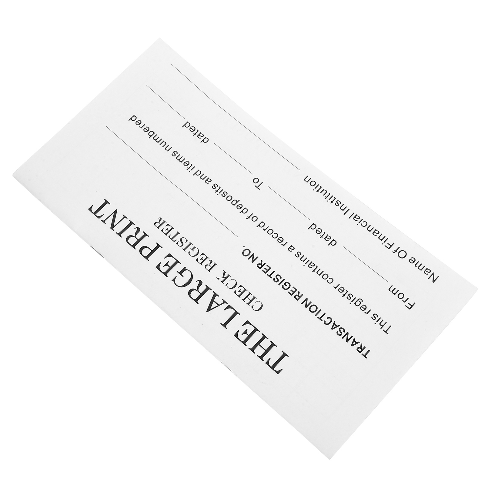 Chequeboek Financieel Grootboek Valuta Management Boek Notebook Onkosten Tracker Organisator Balans Chequeboek Recorder