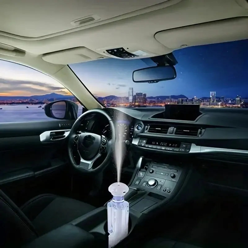 超静音ポータブル噴霧器,オフィス,寝室,車,Android旅行用の加湿器,調節可能な長さ,ウォーターボトルは必要ありません