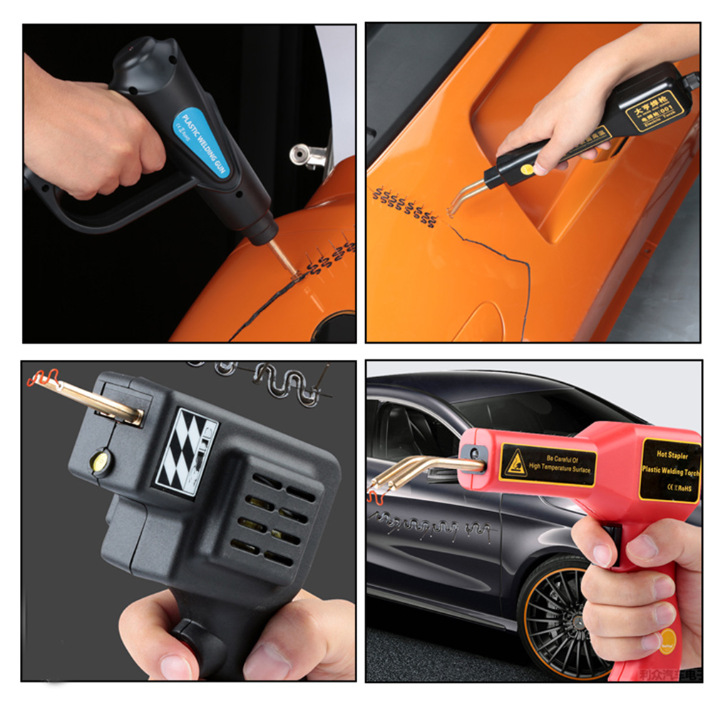 800/600/100PCS Hot Staples Plastic Welding Nail Welding Nail Pre Cut Wave Staples Bumper Repairs Auto Plastic Repair 0.6/0.8mm