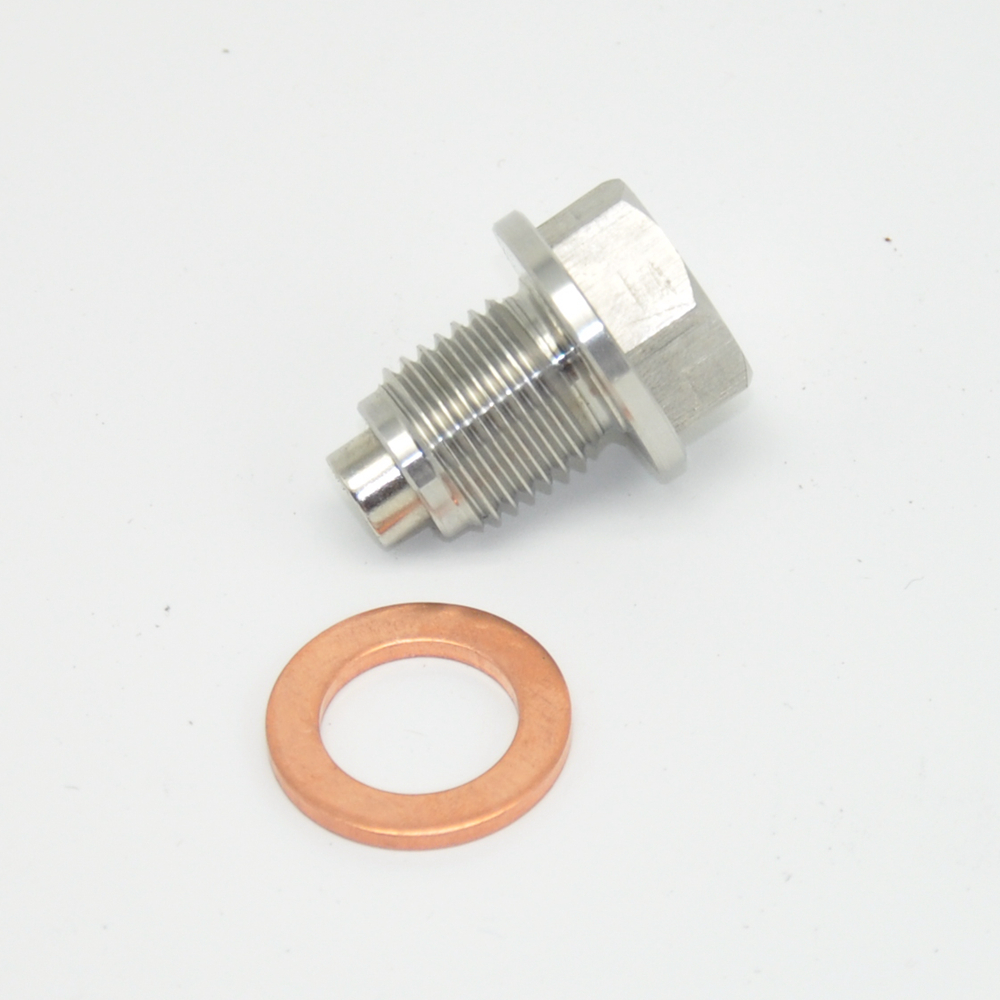 Tapón de drenaje de aceite magnético de motor de acero inoxidable, tuerca de tornillo, tuerca de sumidero de drenaje de aceite M12/14/16/18/20/24 1,5 1,25 1,75