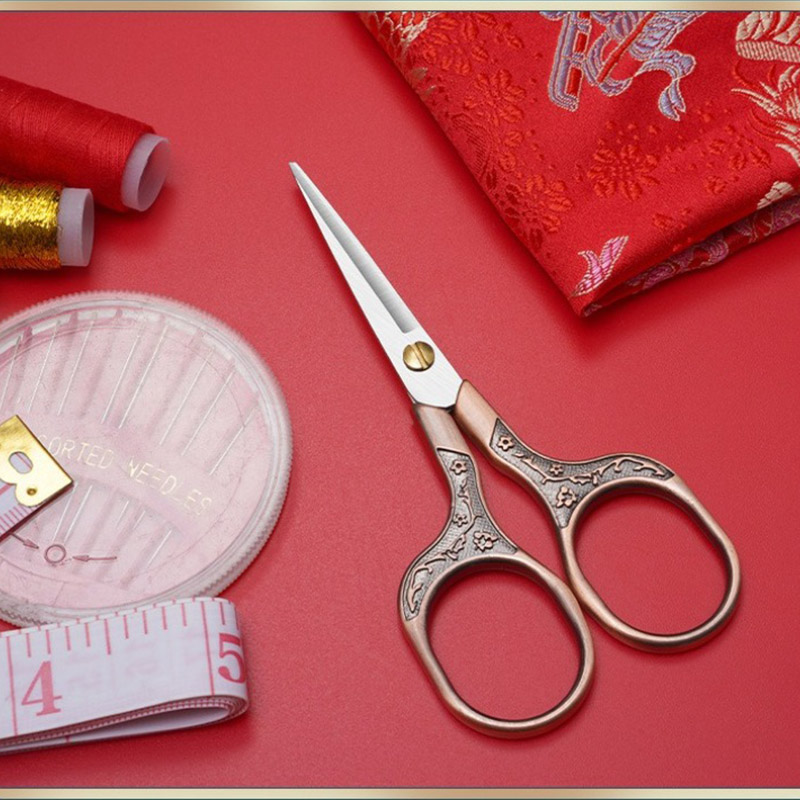 Sharp Durable Stainless Steel Antique Scissors Professional Fabric Embroidery Vintage Tailor Thread Scissor for Sewing Shears