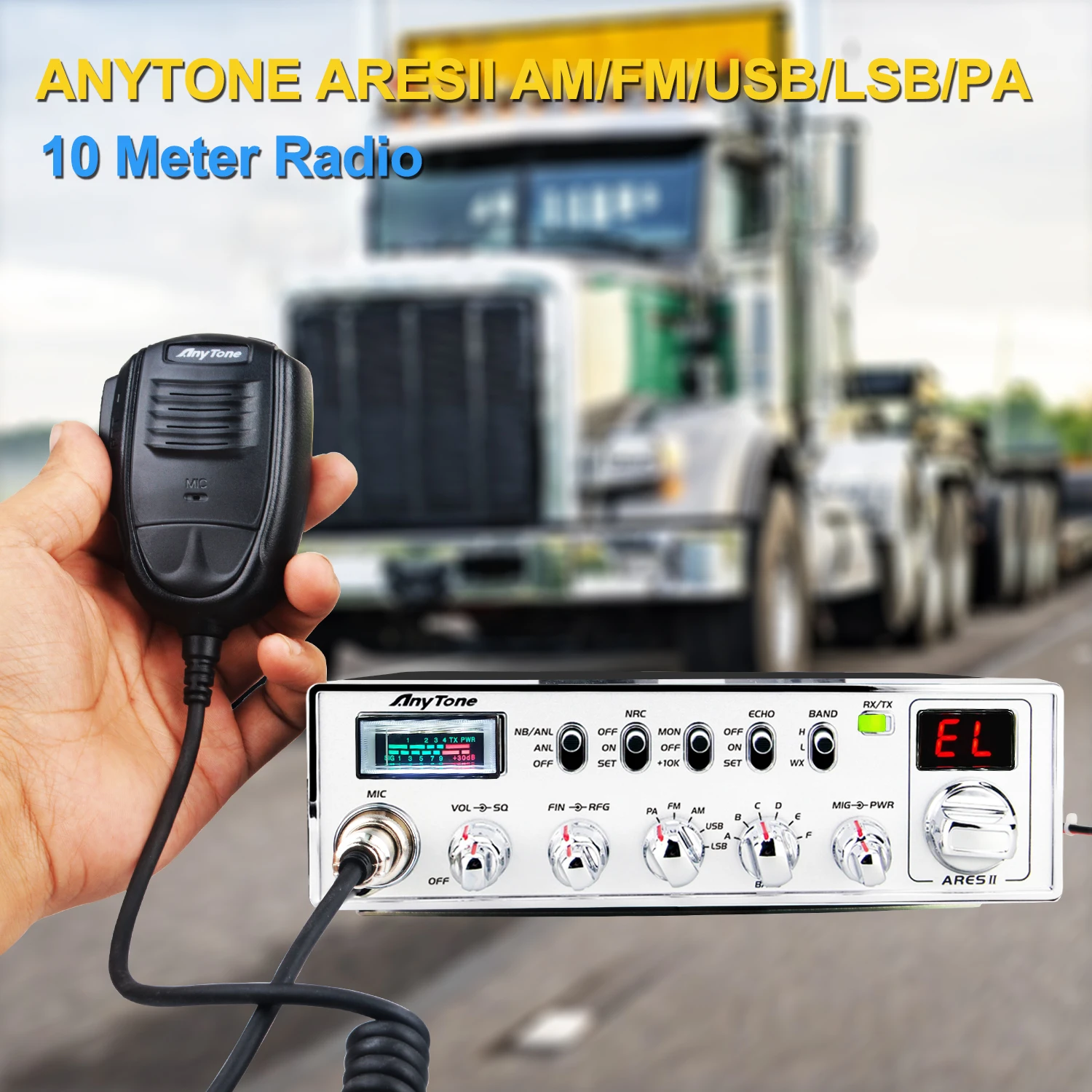 เครื่องส่งรับวิทยุ Anytone ARES II AM/FM/SSB 40W VOX10 เมตรวิทยุ