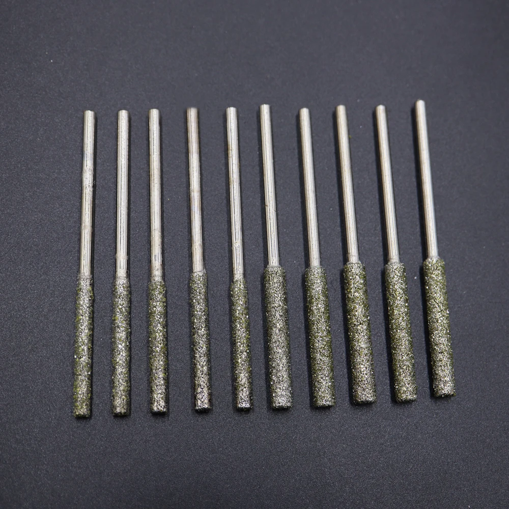5 ชิ้น 46 #   Shank 4 มม.5 มม.บด Burr 80 มม.-ยาวบด Bits หินโลหะ Peeling Point เพชร Burr ตัด Bits