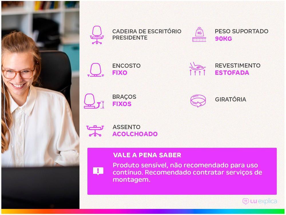 Cadeira de Escritório Presidente Giratória PRE-002