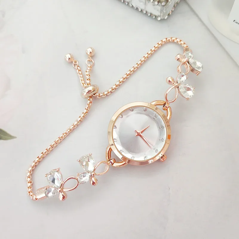 Senhoras laço relógio de luxo relógios femininos simples quartzo relógios pulso Часы pulseira relógio presente meninas relojes para mujer