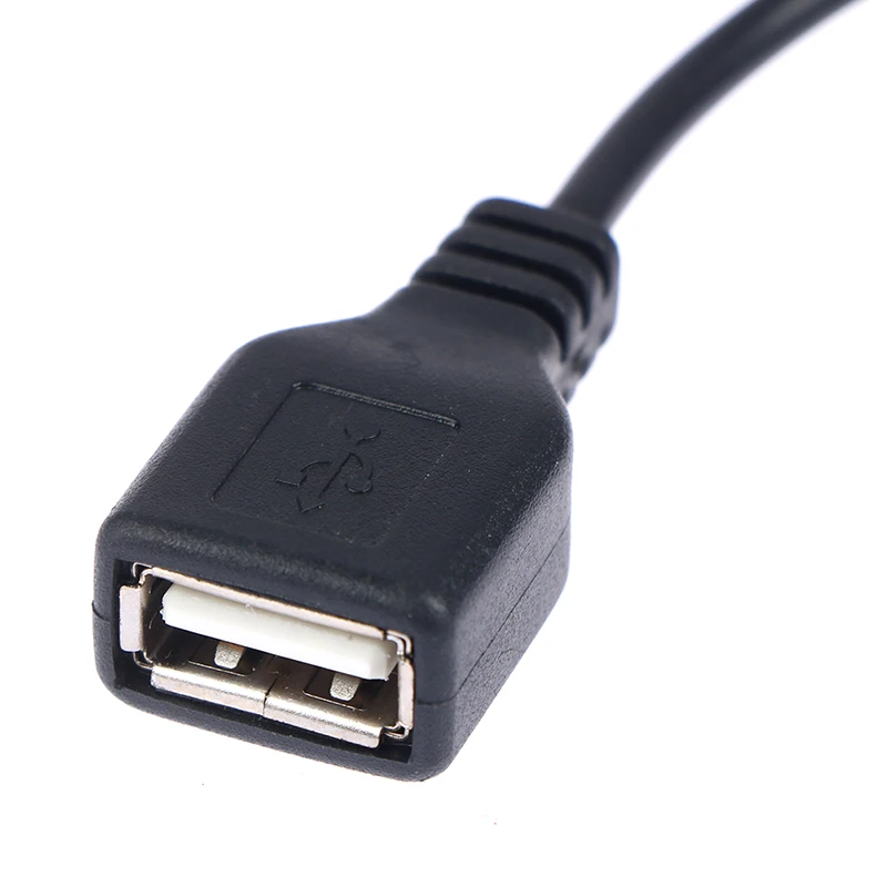 Black 1pc 4 X AA  USB Battery Box for 5V LED Strip Lights Mini Power Supply