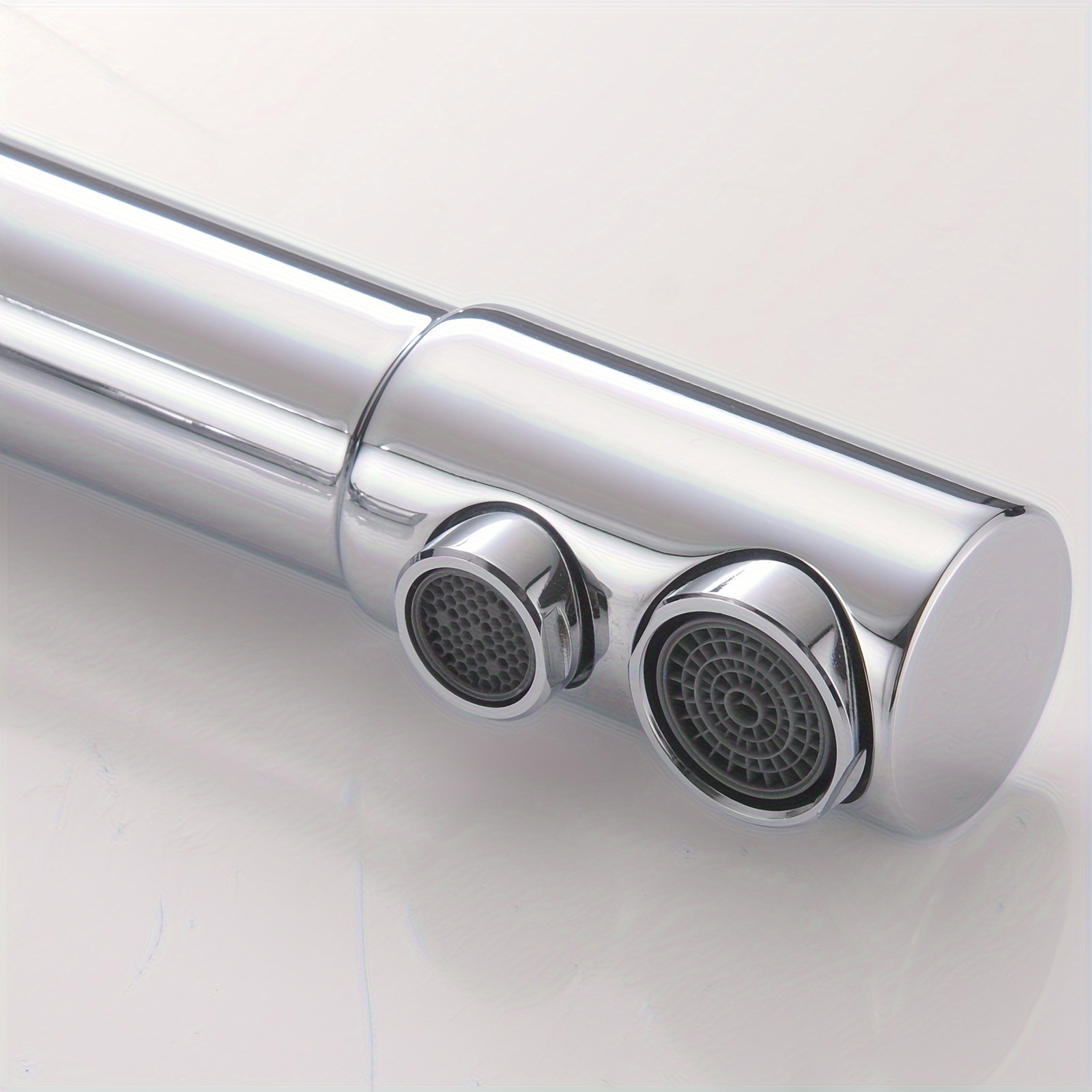 Grifo de cocina chromé, caño giratorio doble, filtro purificador de agua potable, fregadero de latón, grifo mezclador 3 en 1