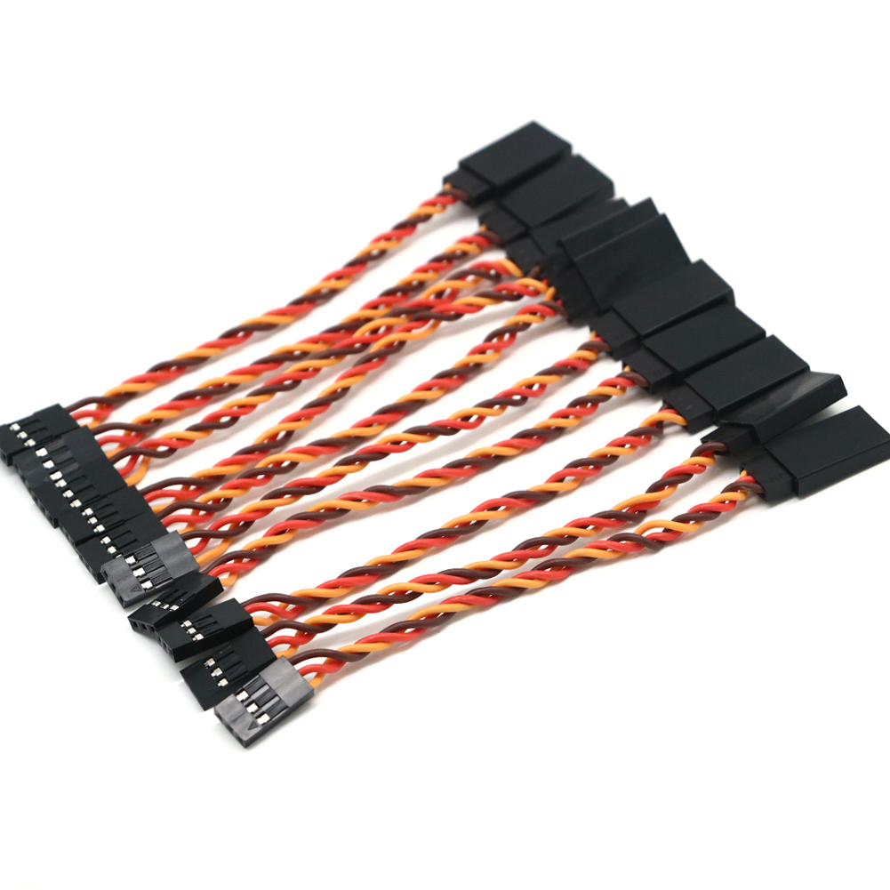 10 stücke 10/15/30/50/100 cm Servo Verlängerung Kabel 30/60 core Für Futaba JR anti-interferenz Servo Für RC Hubschrauber Teil/