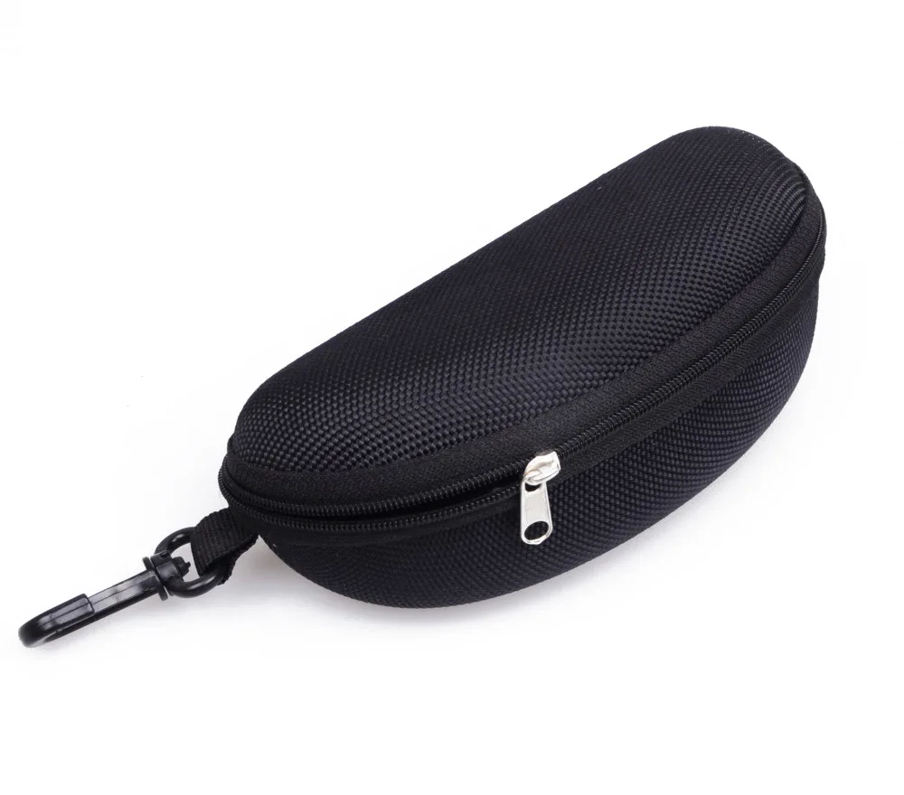Portable EVA Glasses Case with Carabiner Hook Colorful Sunglasses Hard Case Zipper Eyeglasses Protector Box Holder New 2024