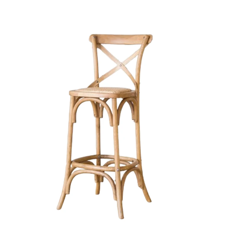 Taburetes De Bar De recepción De madera, Mostrador moderno, sillas De Bar creativas individuales, Taburetes cómodos De moda, muebles Altos De Cocina