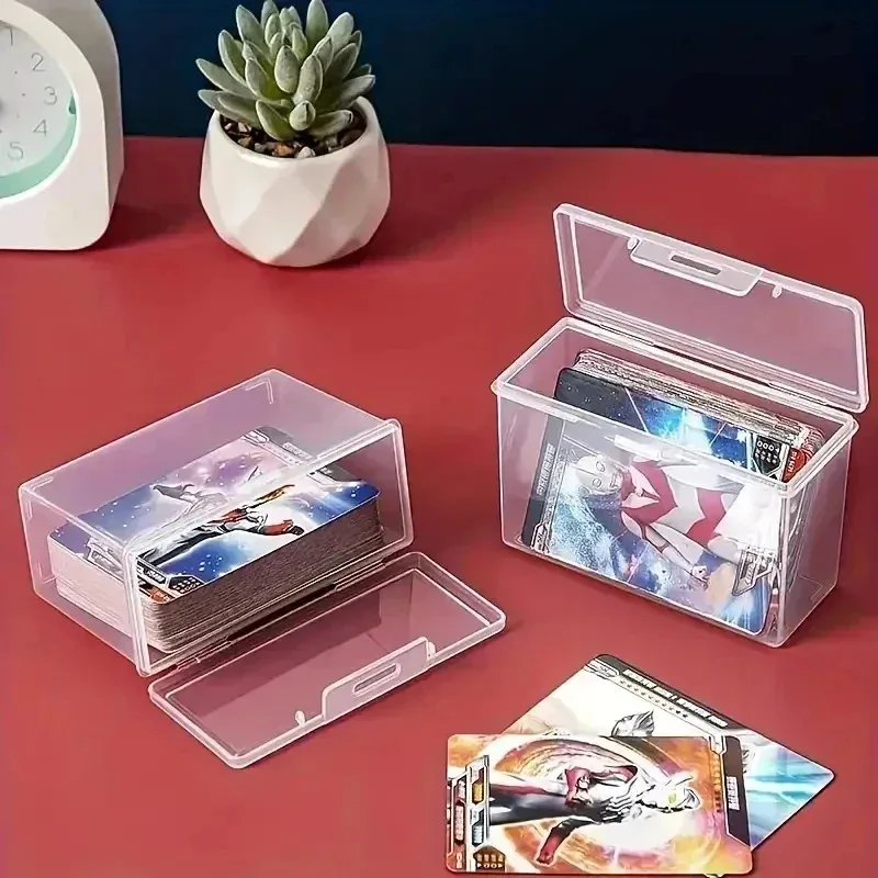 Plastic Clear Storage Box Storage Box Multipurpose For Game Card Rectangular Business Card Credit Card Holder Case Organizer