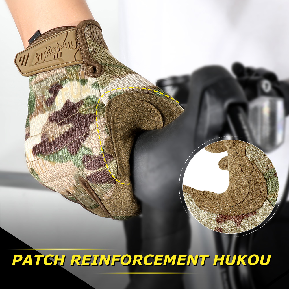 TouchScreen Tactical Gloves Camouflage Paintball Shooting Airsoft Combat Hunting Shock-proof Full Finger Glove Bicycle Men Women