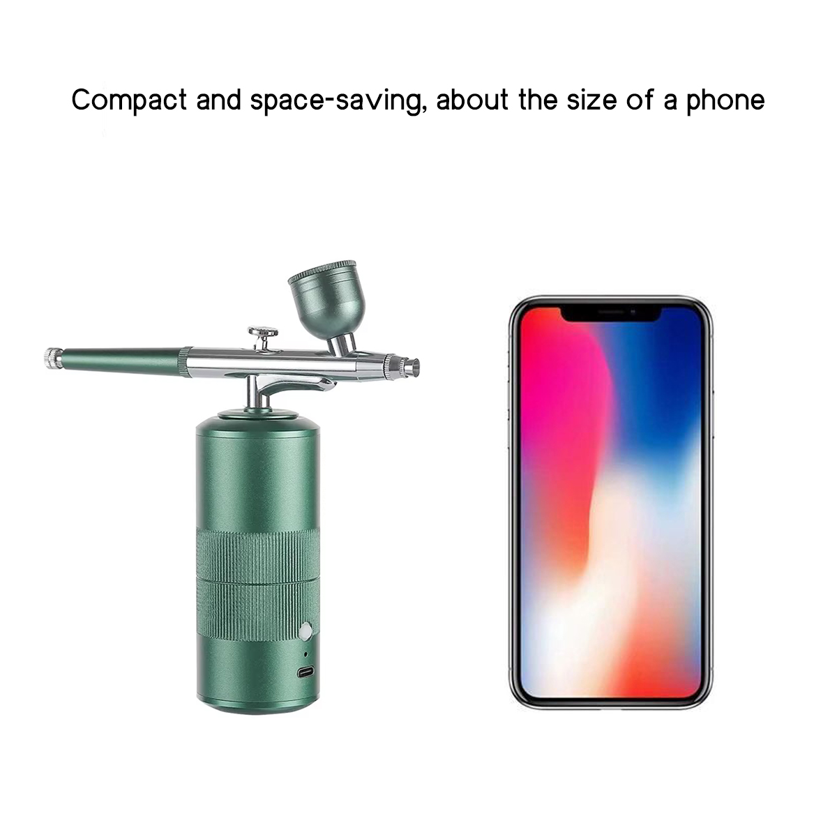 Wireless Charging Single-Action Spray Gun with Built-In Compressor Dedicated Tool Nail Art Tattoos Cake Painting Facial Beauty