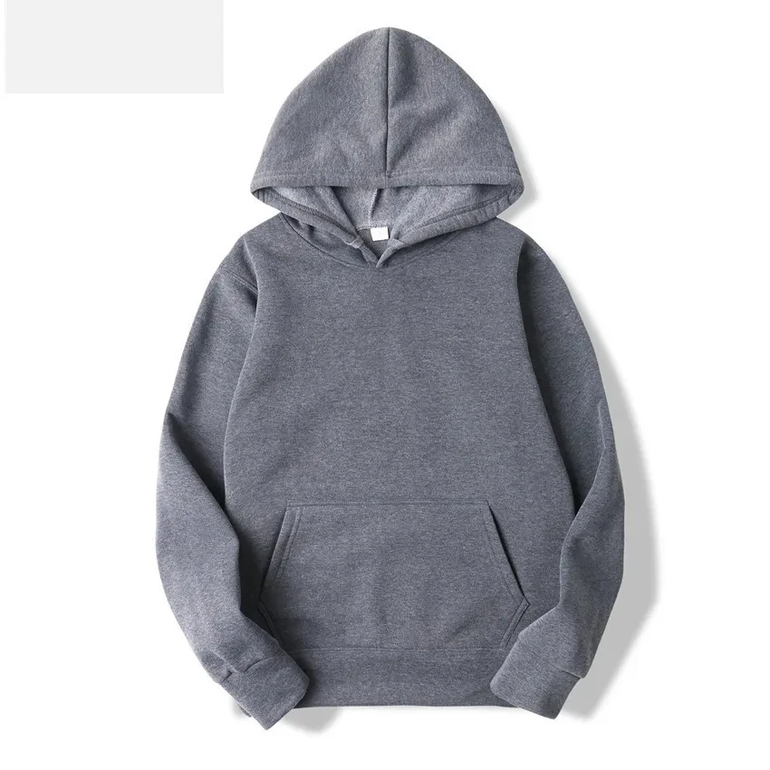 2025, unisex sweatshirt met capuchon, herensweatshirt in effen kleur, heren- en damespullover met lange mouwen en plug-in zak
