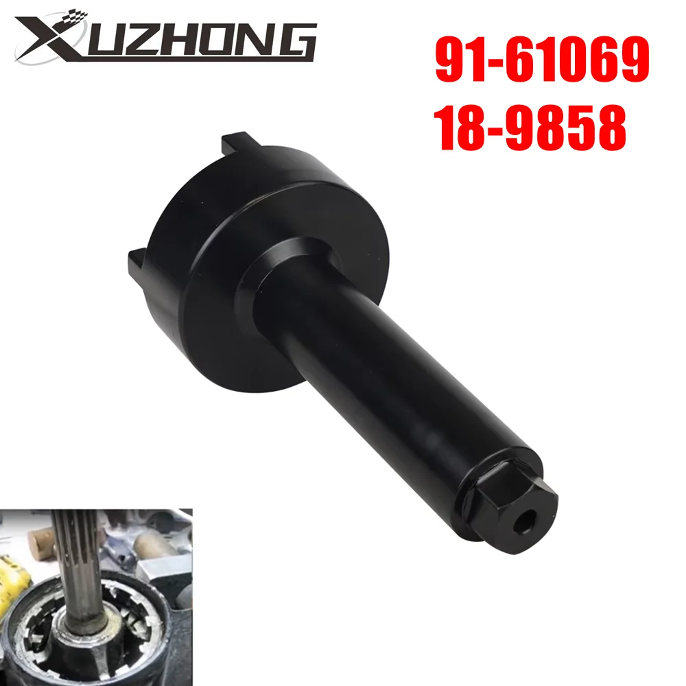 91-61069 18-9858 Ferramenta de chave de retenção de rolamento de barco para Mercruiser Alpha One Bravo One 91-61069T Aço padrão preto