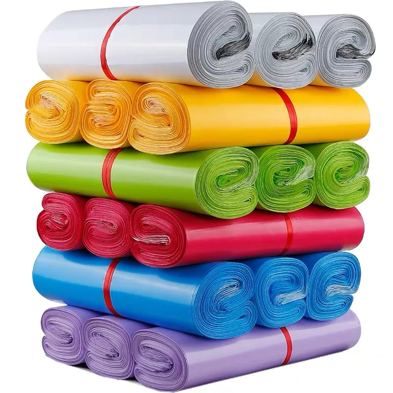 50/Chiếc Tím Chuyển Phát Nhanh Thư Đóng Gói Poly Bưu Phẩm Gói Nhựa Tự Dán Túi Đưa Thư Bao Chống Nước Vận Chuyển Túi