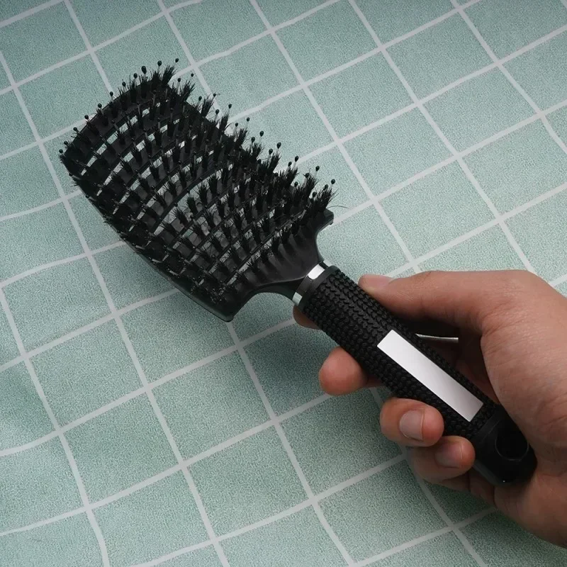 แปรงผม Exfoliating แปรงผมขนผู้หญิง WET CURLY ผมหวี Salon ผมจัดแต่งทรงผมเครื่องมือพิเศษสําหรับผมจริงวิกผม