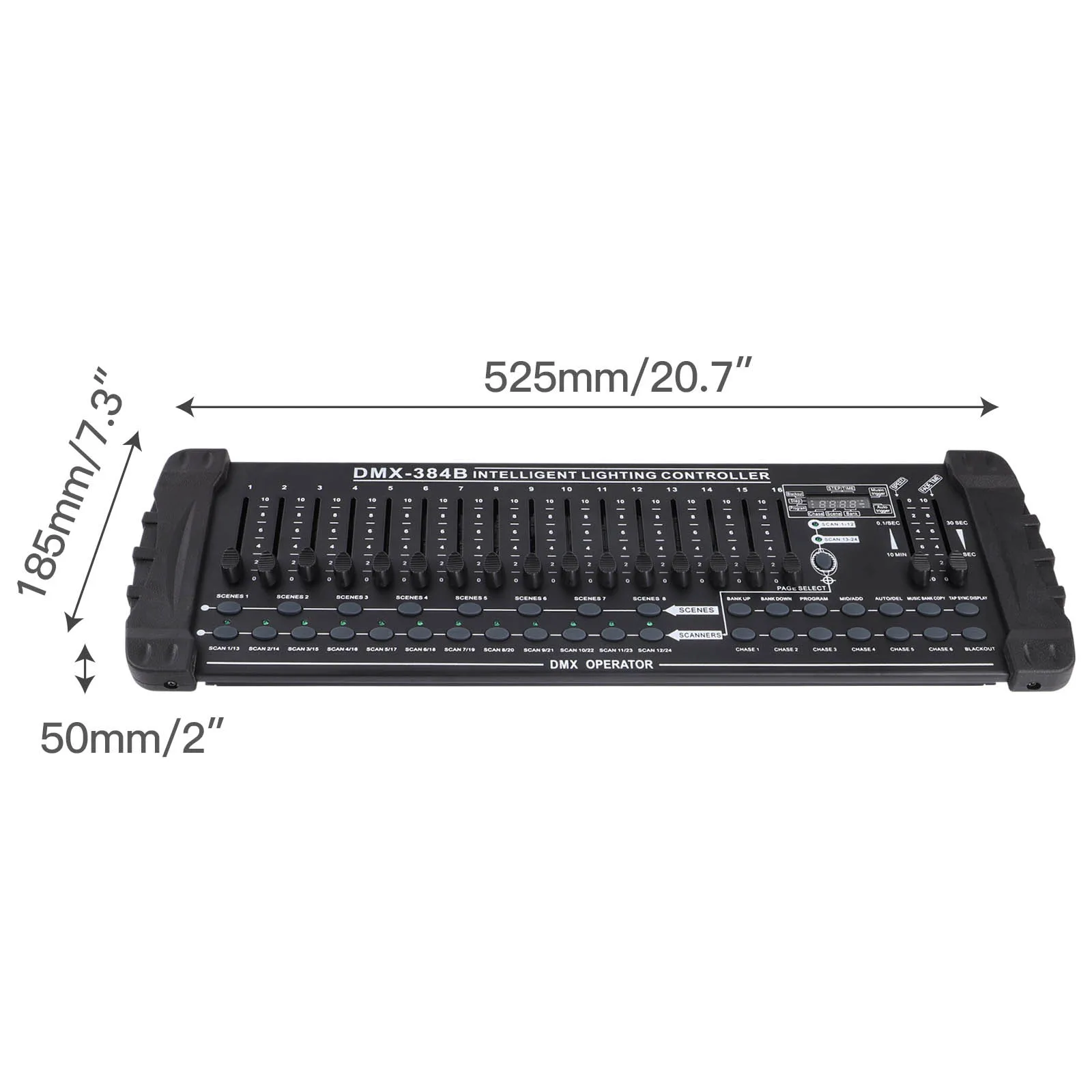 Fieryzeal 384 Channel Light Controller DMX512 High Quality Controller Console Operator for Live Concerts KTV DJs Clubs Equipment