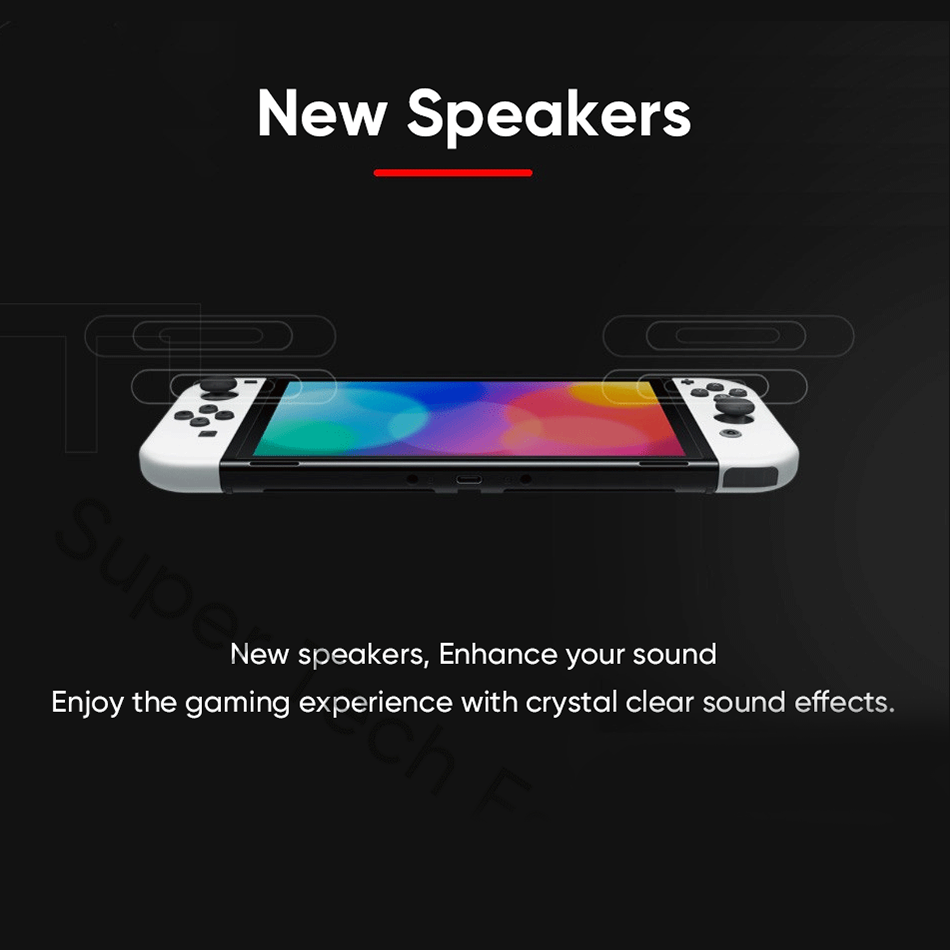 Nintendo Switch OLED Modelo, Tela de 7 ", JoyCon Handle, Áudio Aprimorado, Console Ajustável, Modo de TV Estável, Video Game