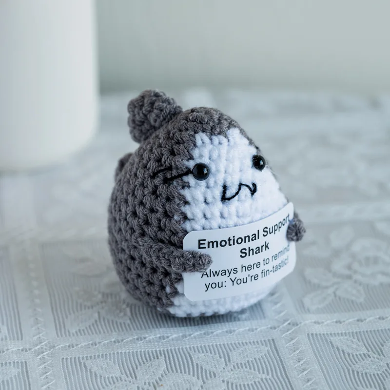 Muñeca de tortuga positiva tejida nueva, soporte emocional hecho a mano, tortugas marinas de ganchillo positivas, regalos para Navidad, Año Nuevo, cumpleaños