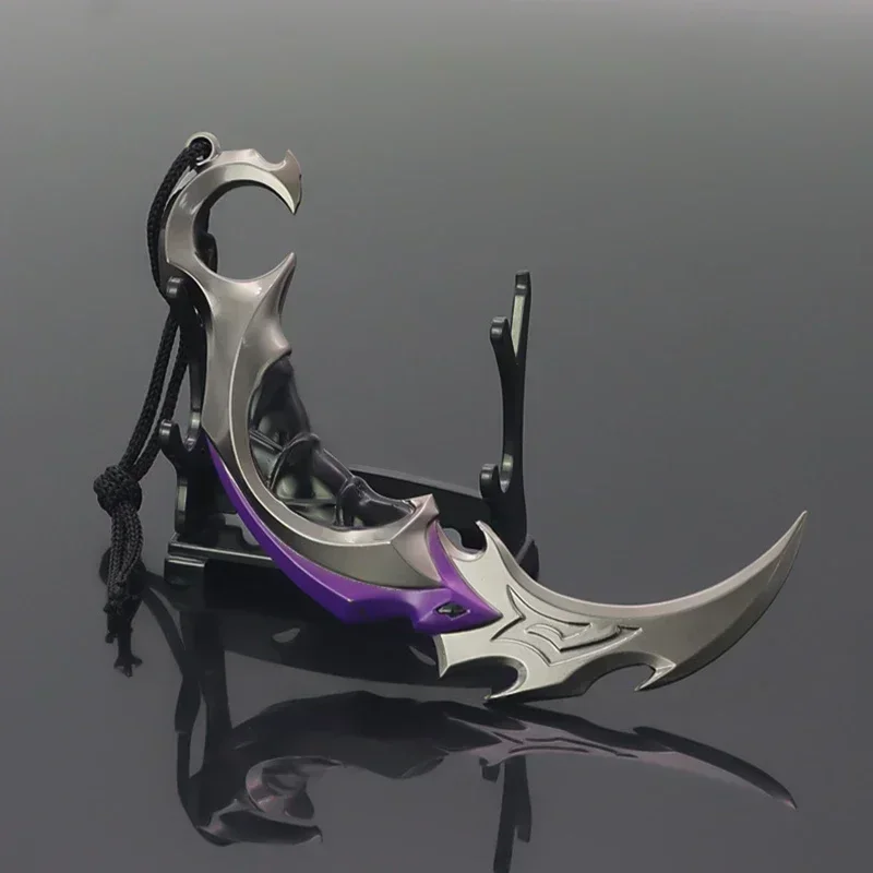 Valorant 武器近接リーバー Karambit ナイフ 15 センチメートル金属ゲーム周辺刀サムライソード包茎の刃の装飾品ギフトおもちゃ男の子
