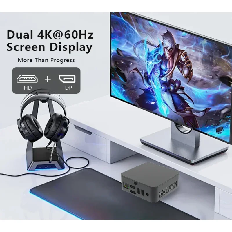 Mini PC Win 11 Linux Alder Lake-N N100 N150 HTPC Desktop Computer With HD WI-FI5 DDR4 16GB 512GB SSD Mini PCS For Gaming