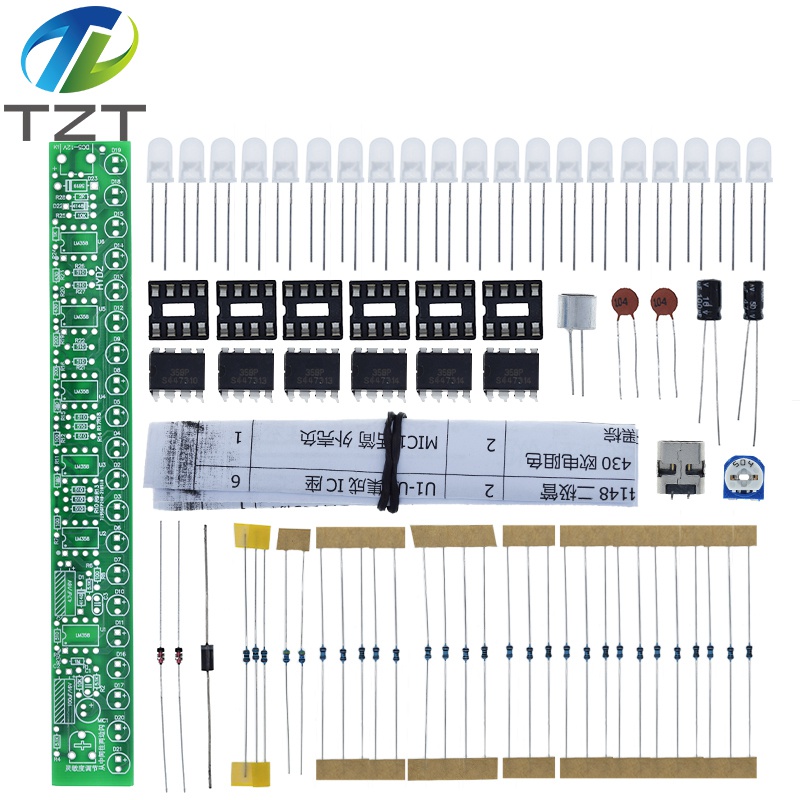 Kit de lámpara de espectro de Audio USB, indicador LED de nivel de volumen de coche, tablero de visualización de Audio y música, KIT DIY