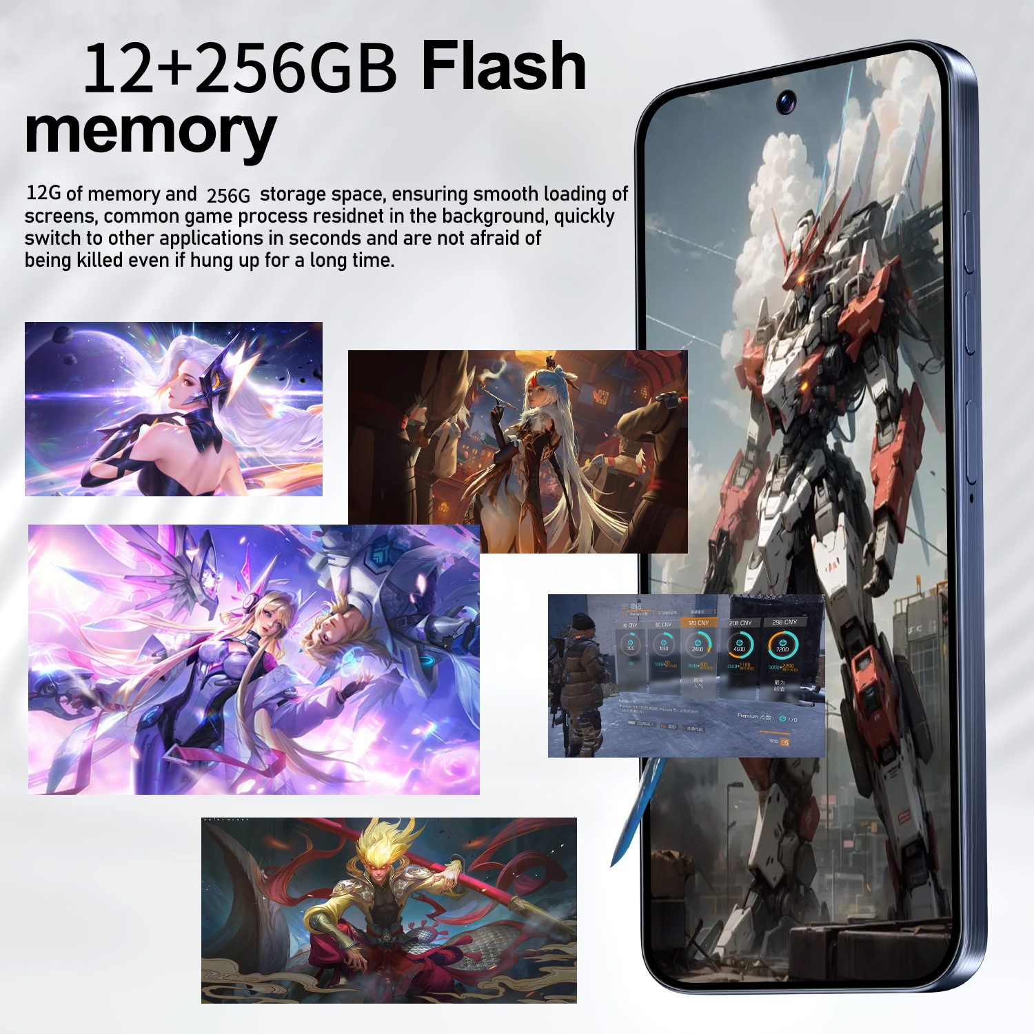 FUFFI Note 14 Pro,Smartphone Cellphones Android 10,6.8 inch Screen,12+256GB,13+24MP,Mobile phone,5000mAh Google Play Store,Phone