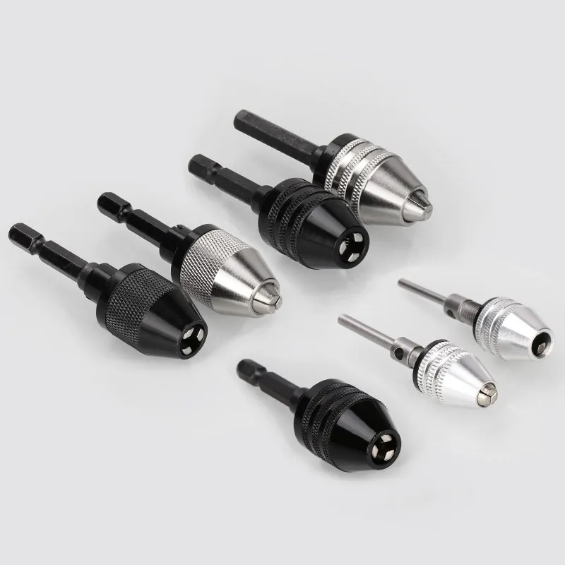 XCAN Móc Khóa Mũi Khoan Chuck 0.3-3.4Mm 0.3-6.5Mm 0.3-8Mm Chuôi Lục Giác Chuck Adapter mũi Khoan Khoan Chuyển Đổi Dụng Cụ Khoan Chuck Kẹp
