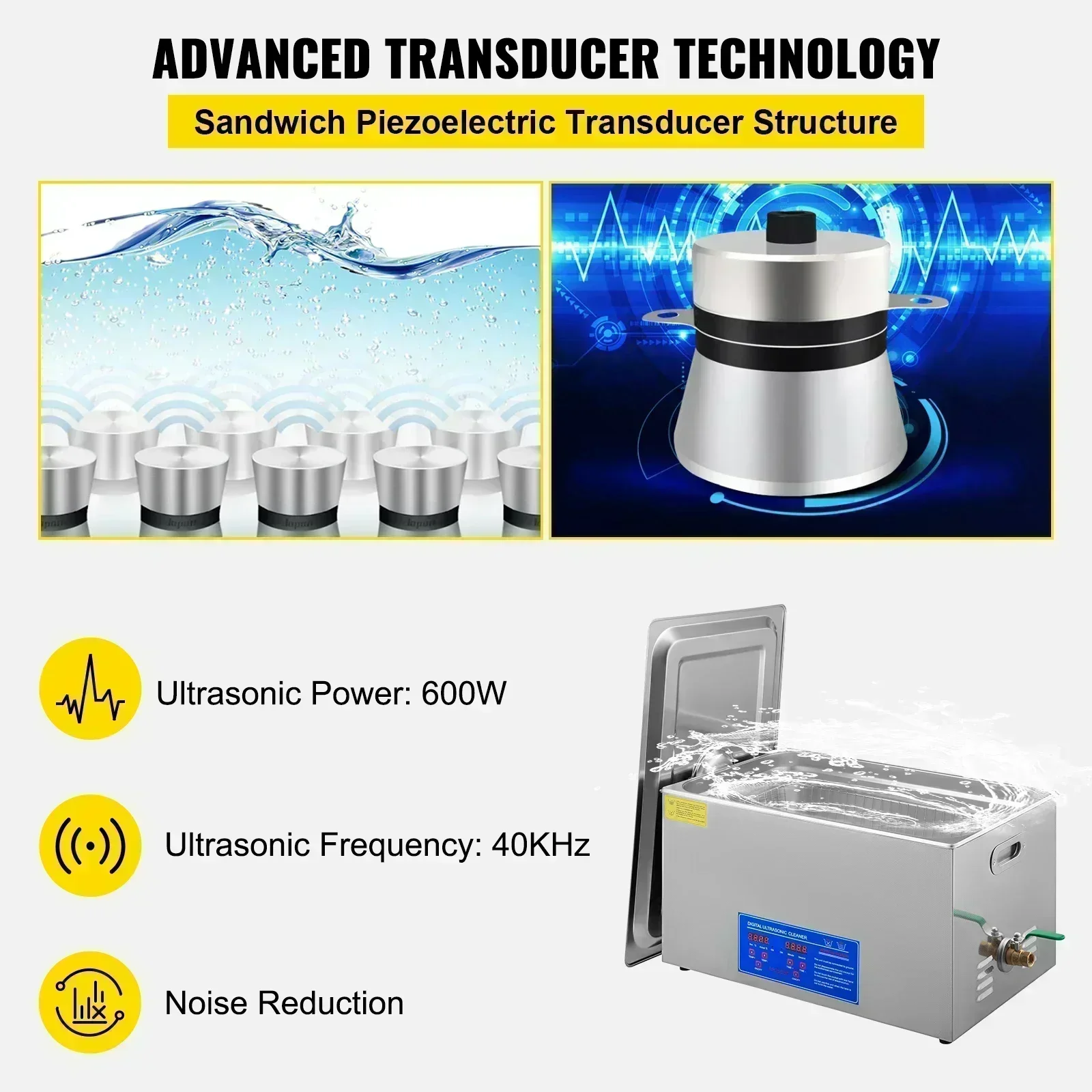 3L 6L 10L 2L Ultrasone Reiniger Ultrasone Wasmachine Ultrasone Verwarmde Wasbad Thuis Commerciële Ultrasone Reiniger
